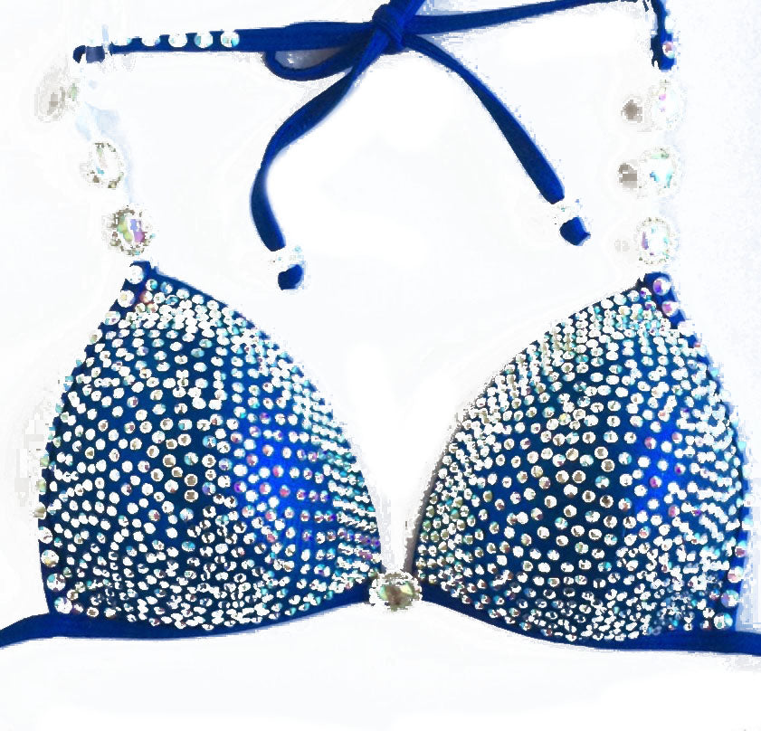 Navy Blue Crystal Suit