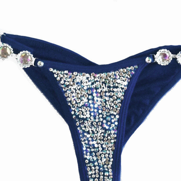 Navy Blue Crystal Suit