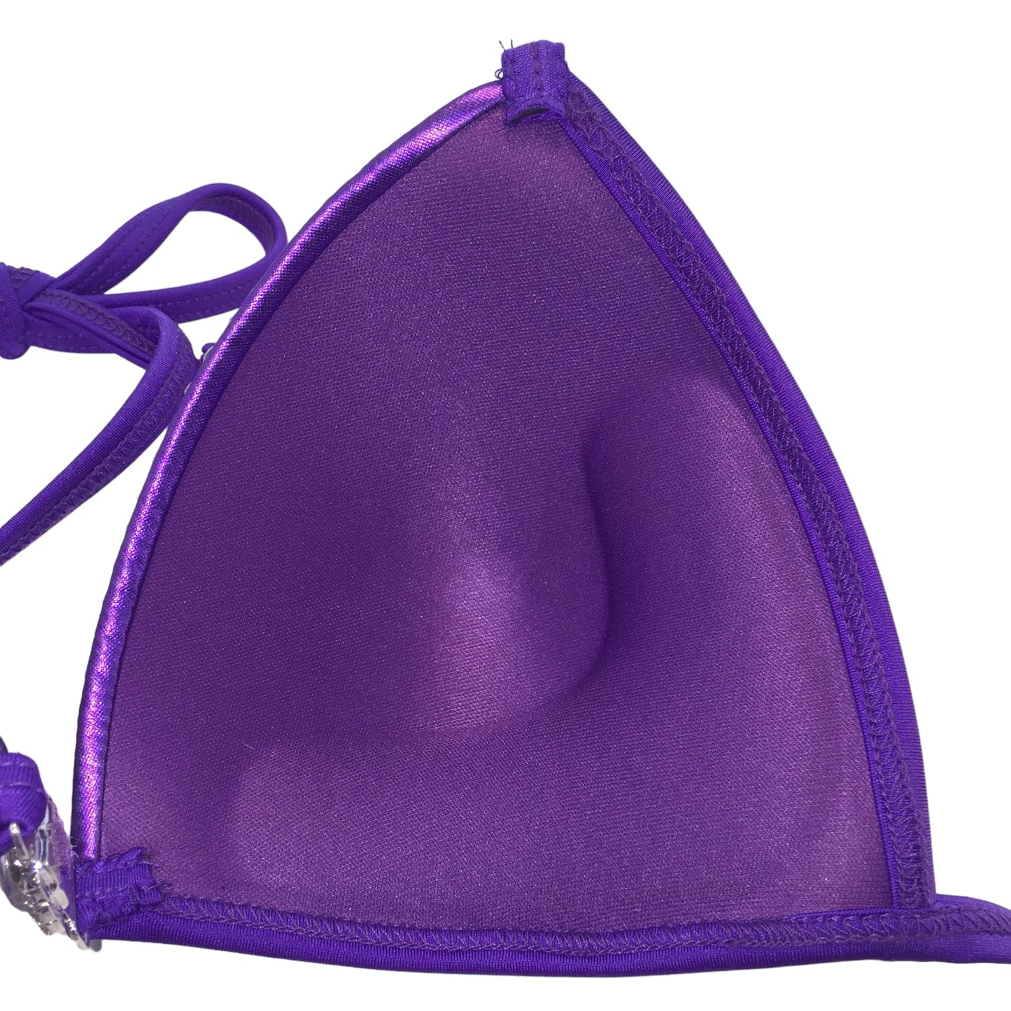 MyProSuit Purple Crystal NPC IFBB Competition Stage Suit Molded Triangle push up Top. Scrunch butt pro cut bottoms