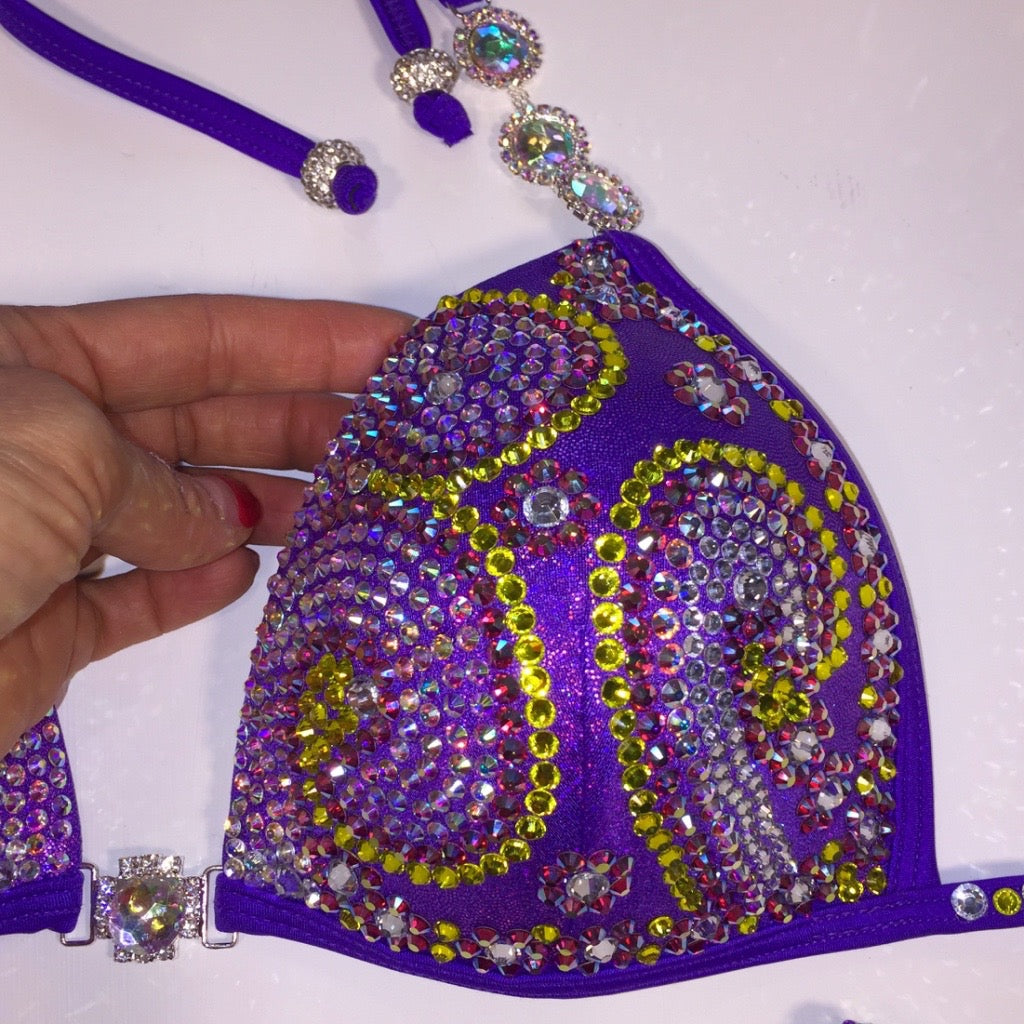 Purple Pink & Yellow Scroll - MyProSuit