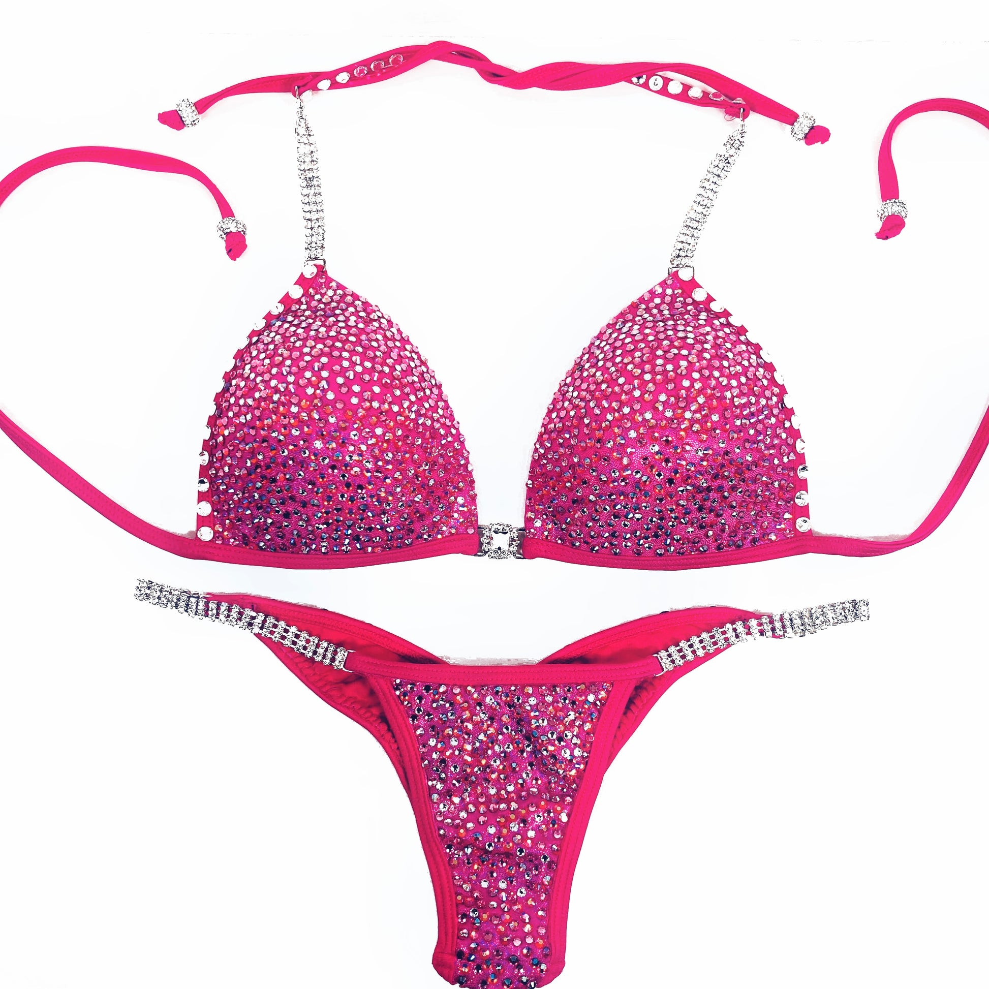 MyProsuit Barbie pink Swarovski® Crystal Suit. Bikini & Wellness Division. IFBB Pro, Npc 