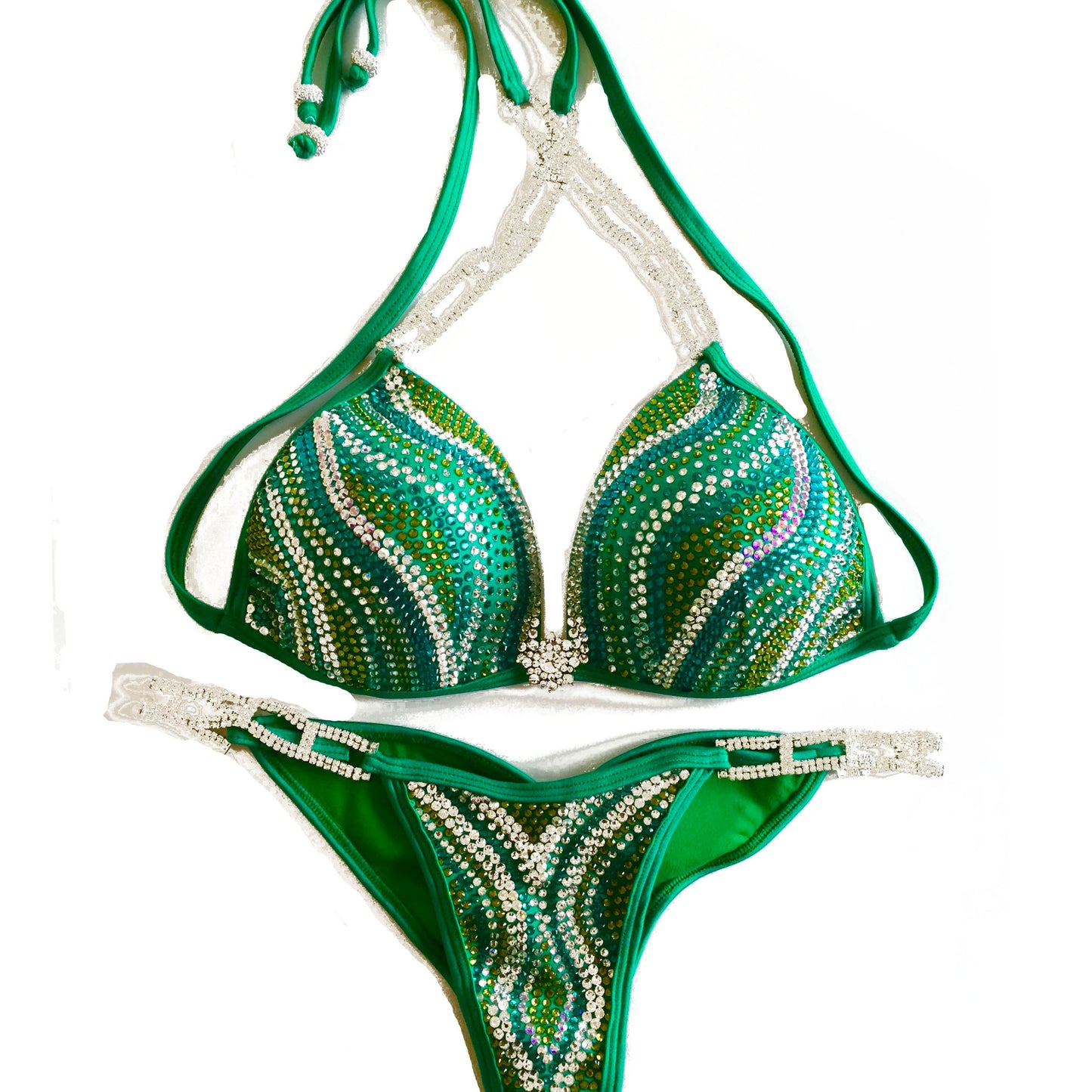 Green Crystal Competition Suit