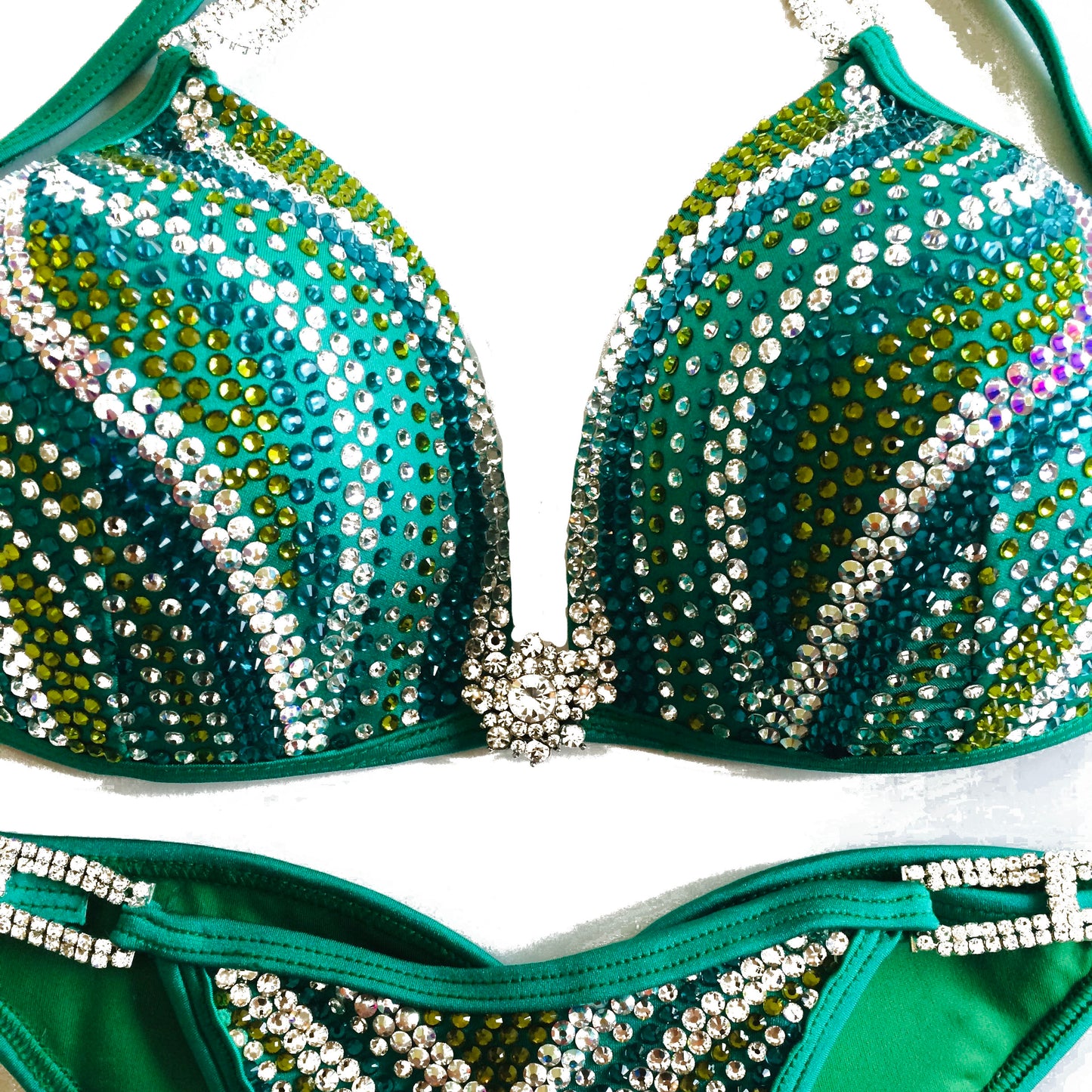 Green Crystal Competition Suit