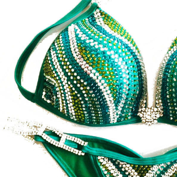 Green Crystal Competition Suit