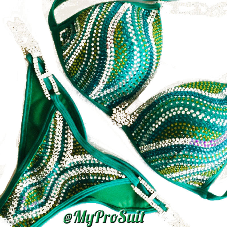 Green Crystal Competition Suit