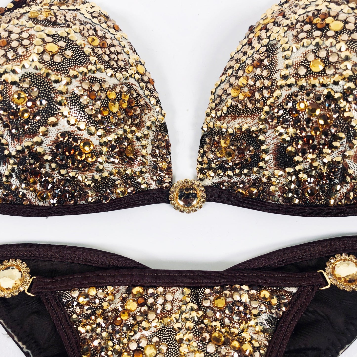 Gold & Bronze Crystal Suit