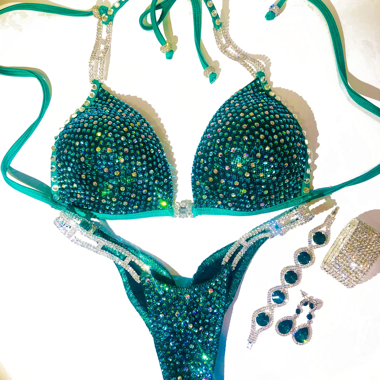 Emerald Crystal Competition Suit