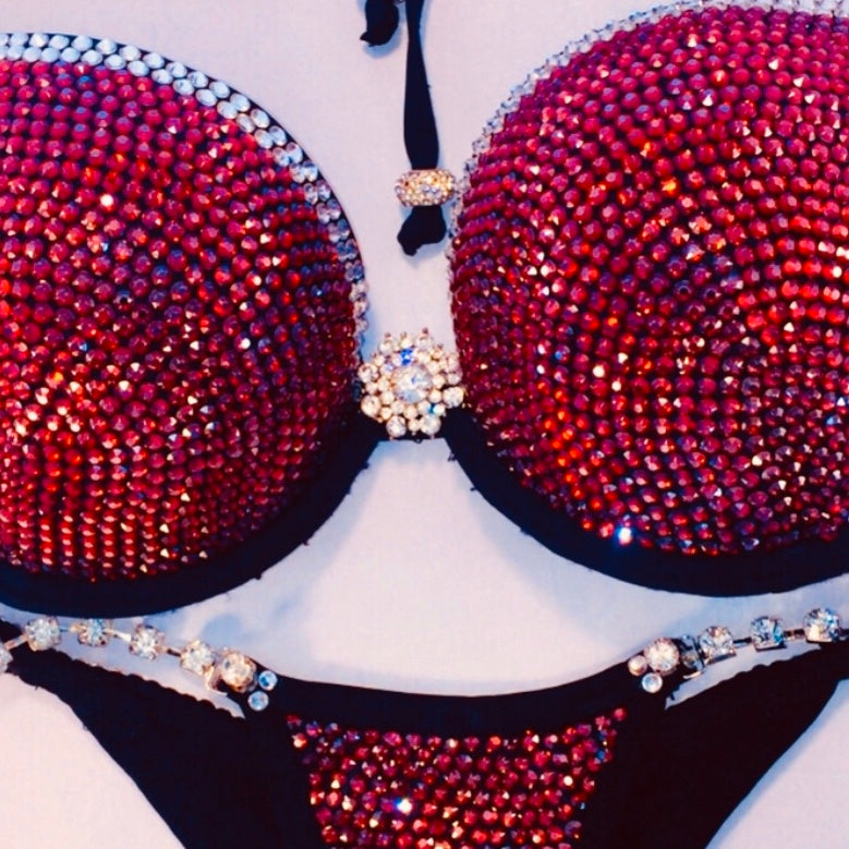 Swarovski® Crystal Siam Red Mega push-up - MyProSuit