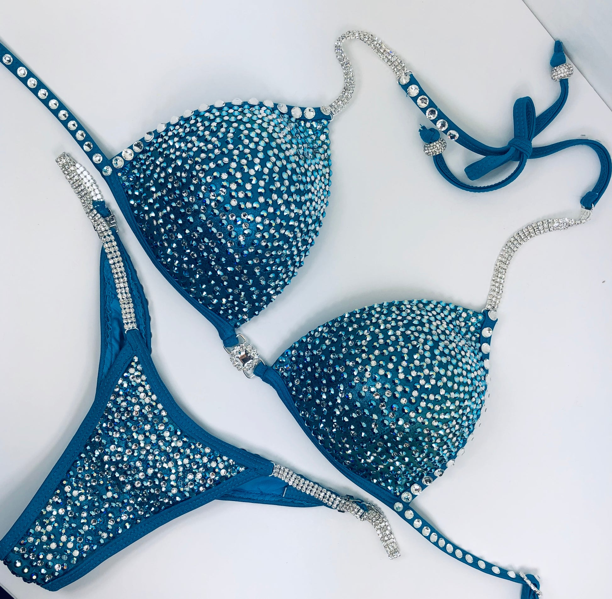 Teal Clear Sparkle - MyProSuit