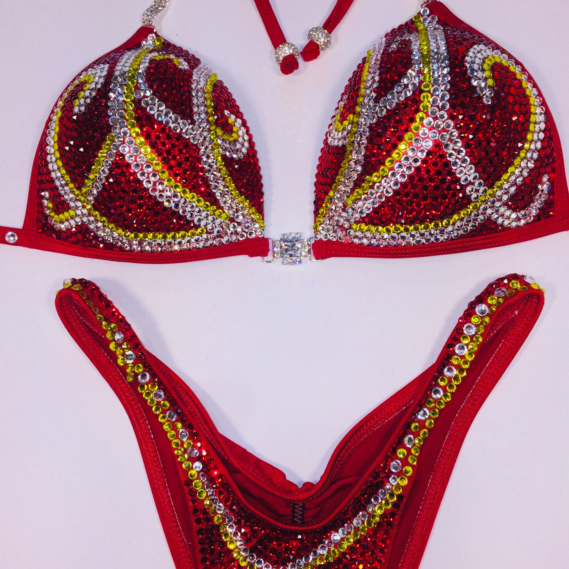 Red & Yellow Crystal Suit - MyProSuit