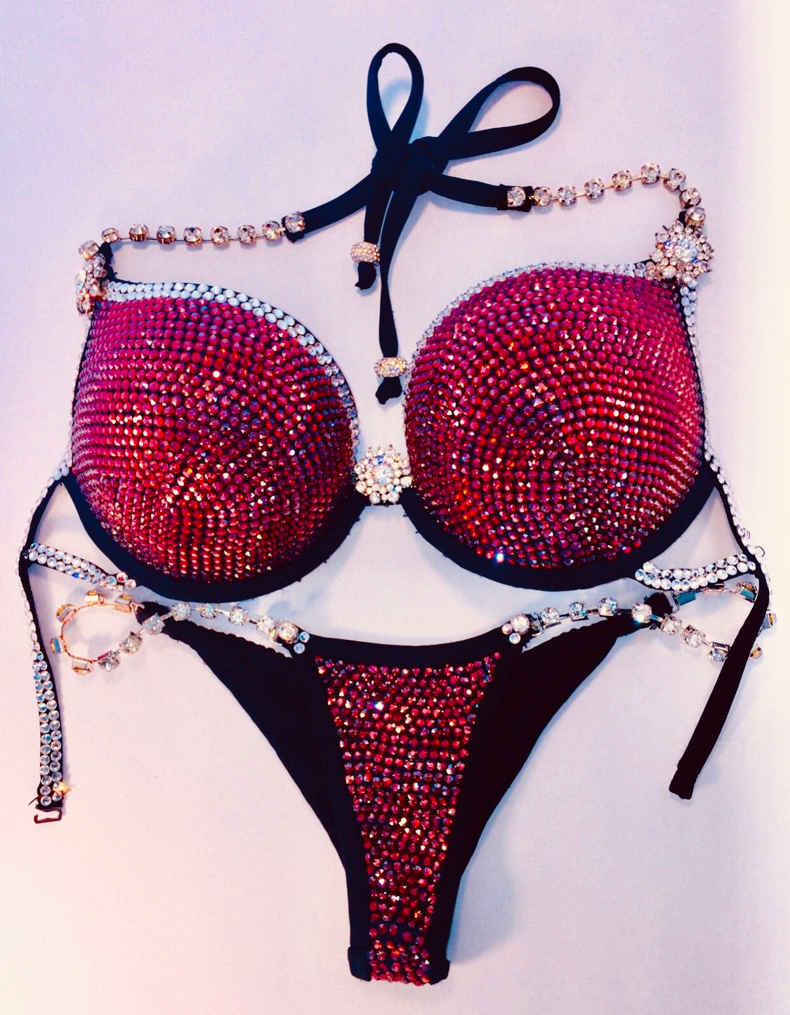 Swarovski® Crystal Siam Red Mega push-up - MyProSuit