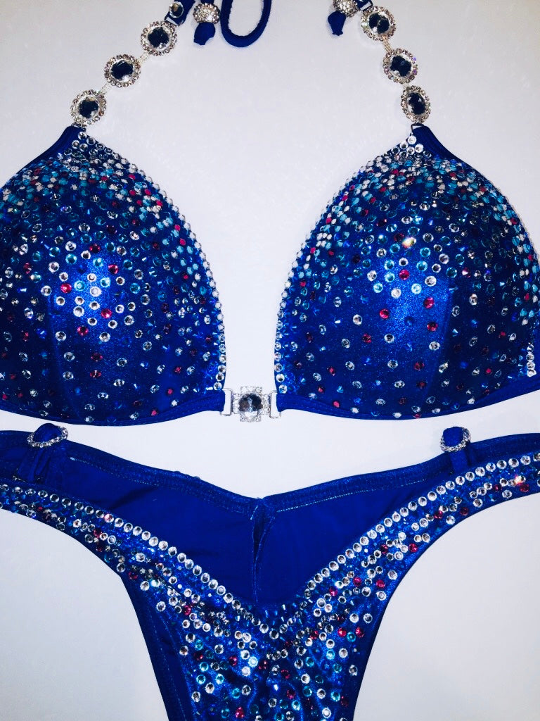 Royal Blue Crystal Suit - MyProSuit