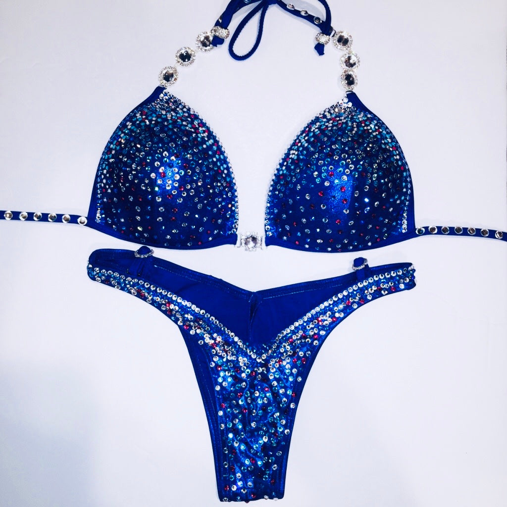Royal Blue Crystal Suit - MyProSuit
